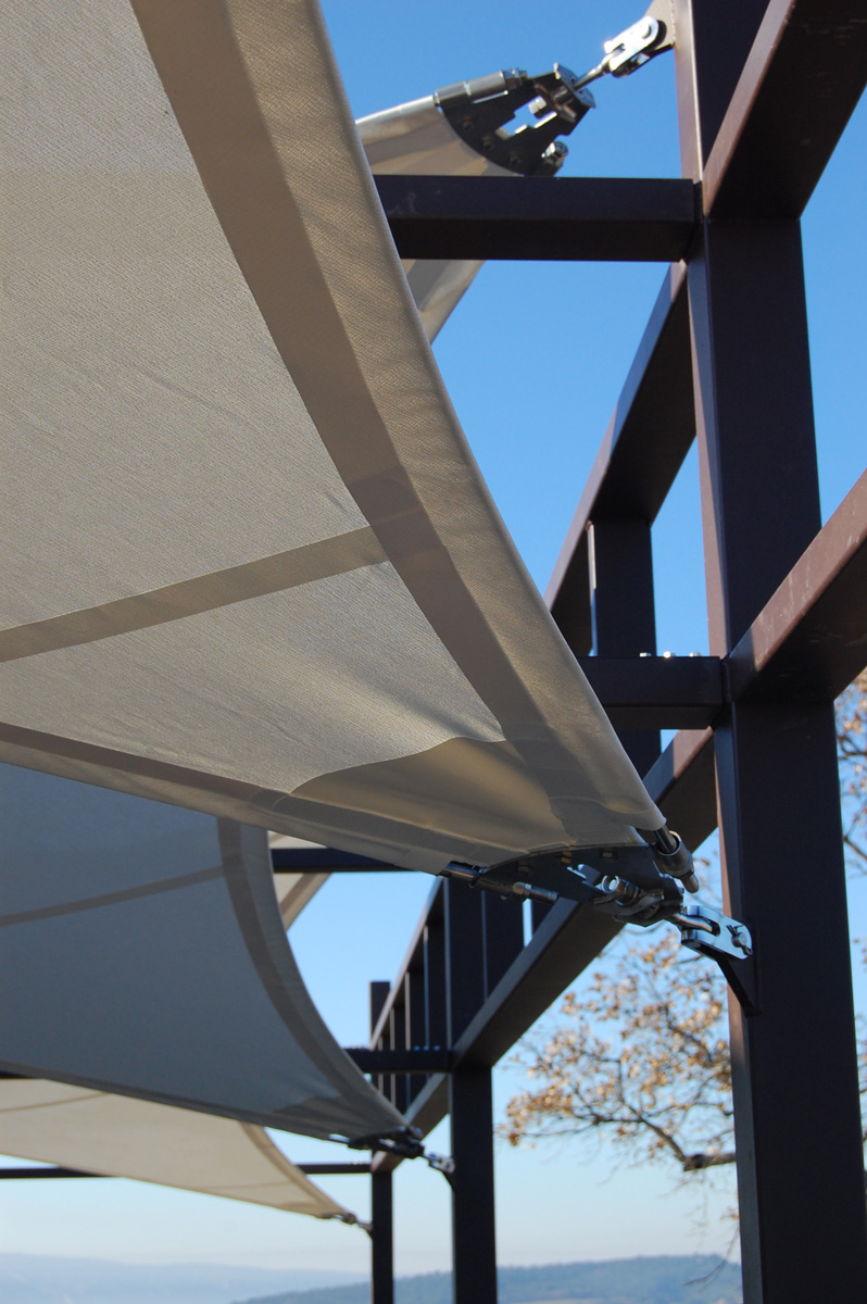 Surface ombragée: 26m2, Textile: Soltis 52, Lieu: Vaucluse