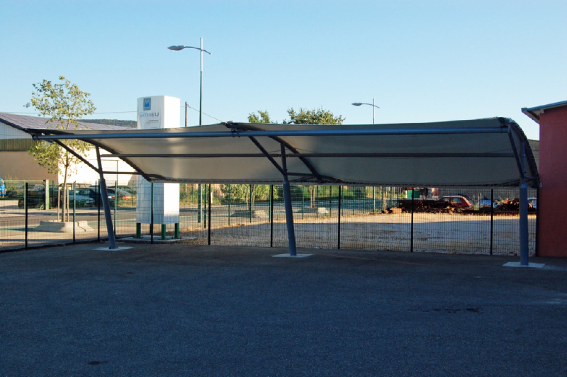 Surface ombragée: 50m2, Textile: STAM 6002, Lieu: Vaucluse