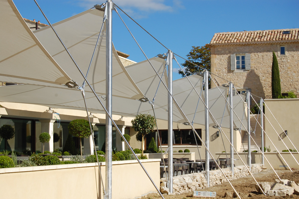 Surface ombragée: 173m2, Textile: Soltis 52, Lieu: Vaucluse