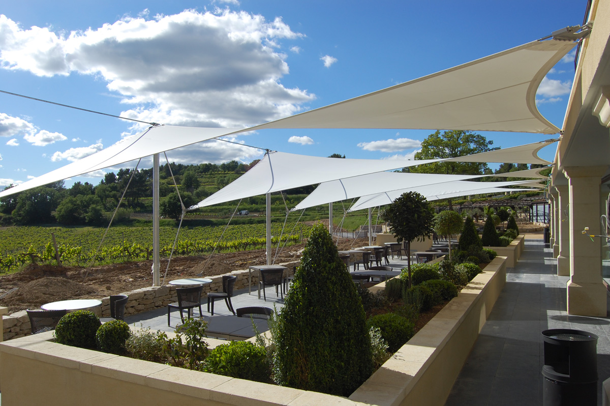 Surface ombragée: 173m2, Textile: Soltis 52, Lieu: Vaucluse