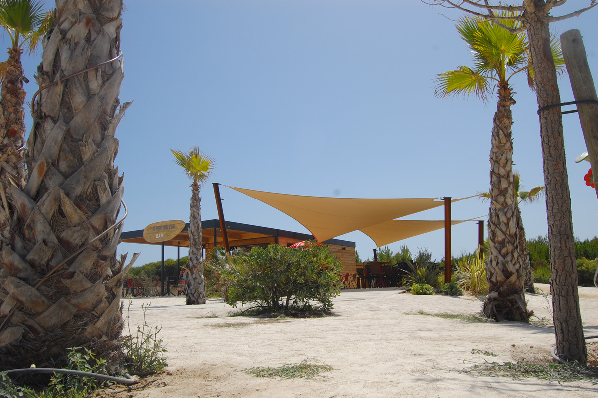 Surface ombragée: 49m2, Textile: HDPE, Lieu: France