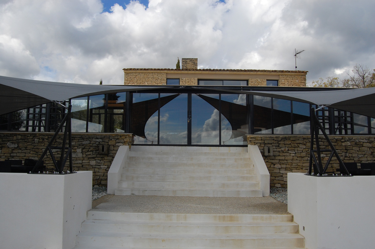 Surface ombragée: 49m2, Textile: HDPE, Lieu: France