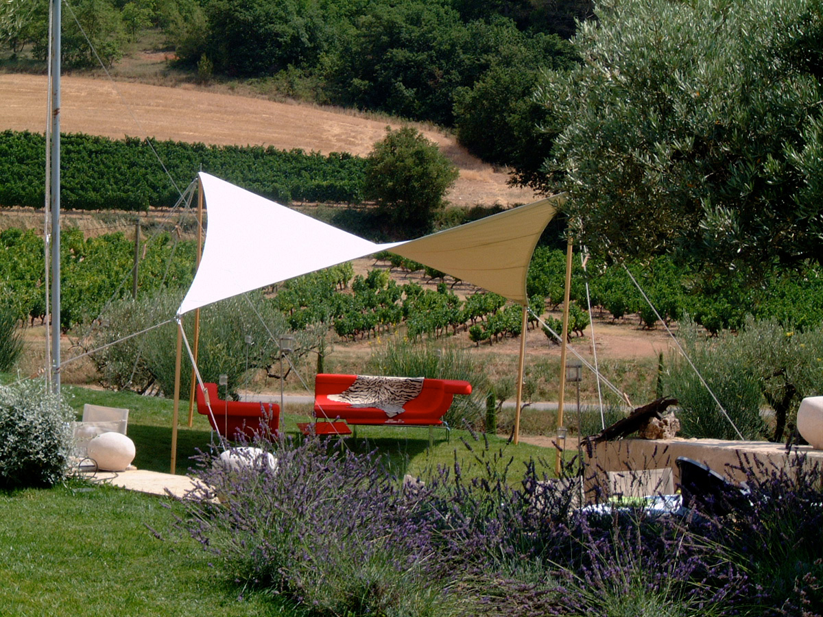 Surface ombragée: 4m x 4m, 16m2, Textile: Moustique Acrylique