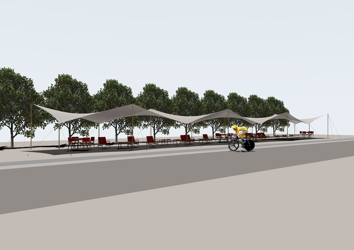 Surface ombragée: 90m2, Lieu: France