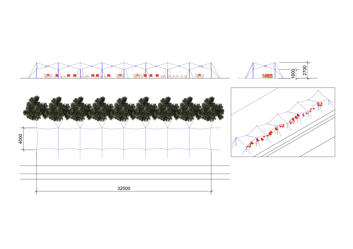 Surface ombragée: 90m2, Lieu: France