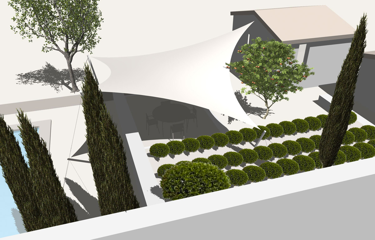 Surface ombragée: 40m2, Lieu: France