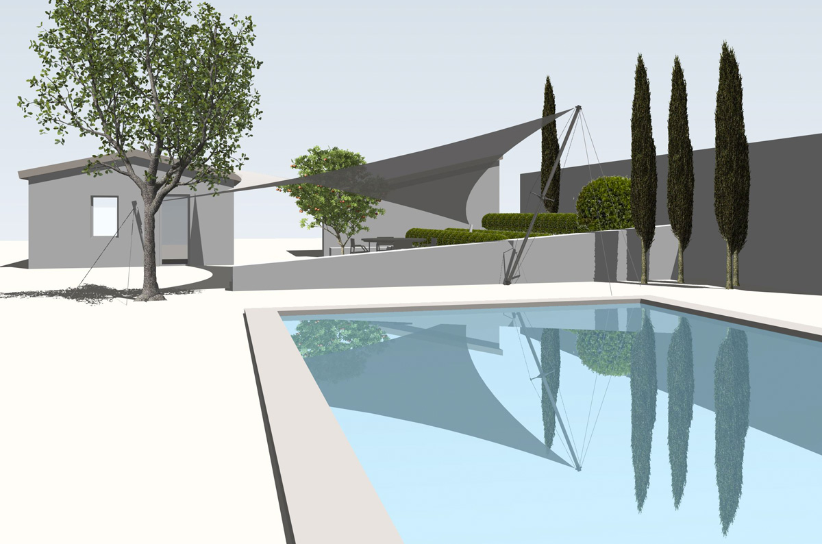 Surface ombragée: 40m2, Lieu: France