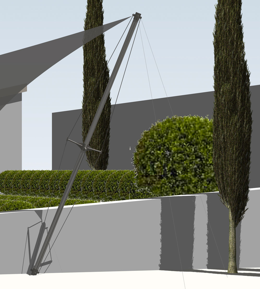 Surface ombragée: 40m2, Lieu: France