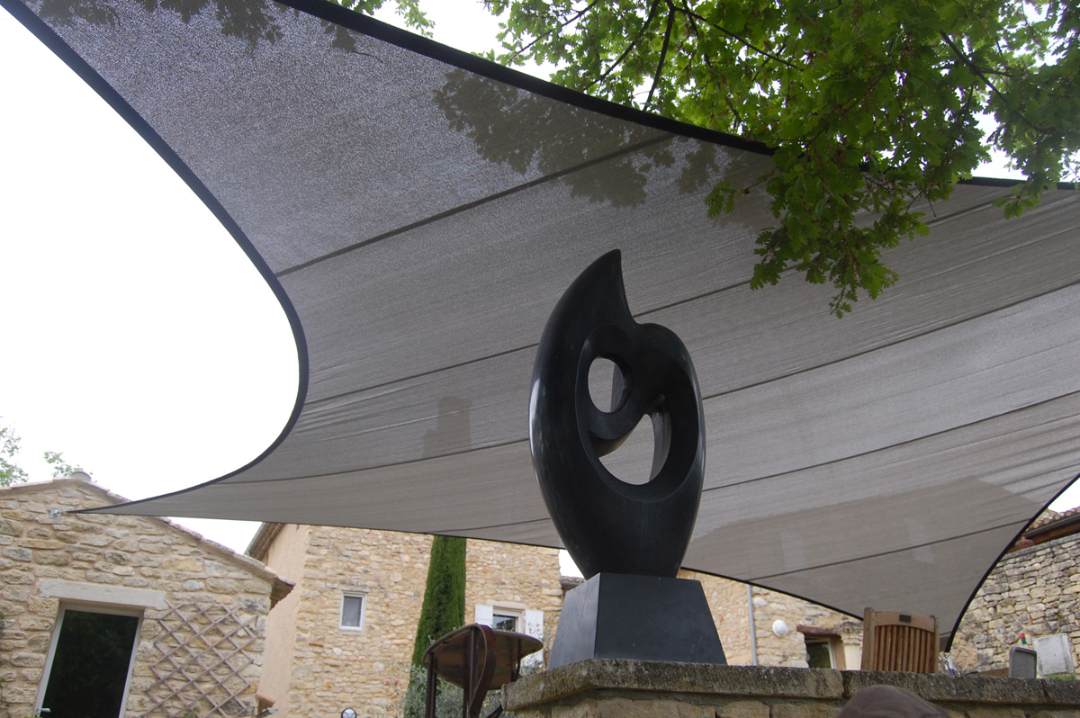 Surface ombragée: 40m2, Textile: HDPE, Lieu: France