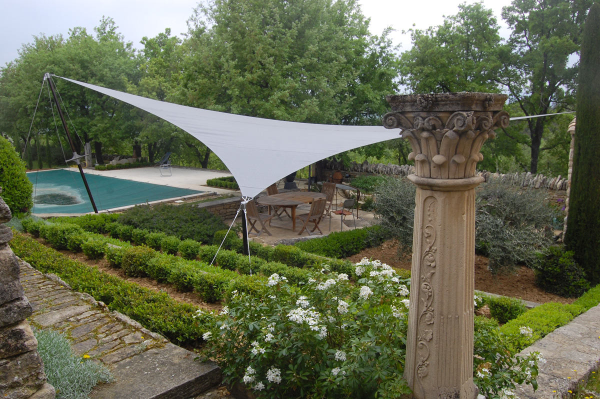 Surface ombragée: 40m2, Textile: HDPE, Lieu: France