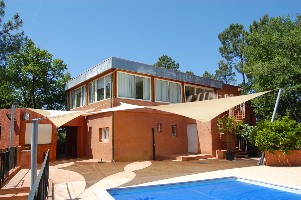 Surface ombragée: 53m2, Textile: HDPE, Lieu: Vaucluse