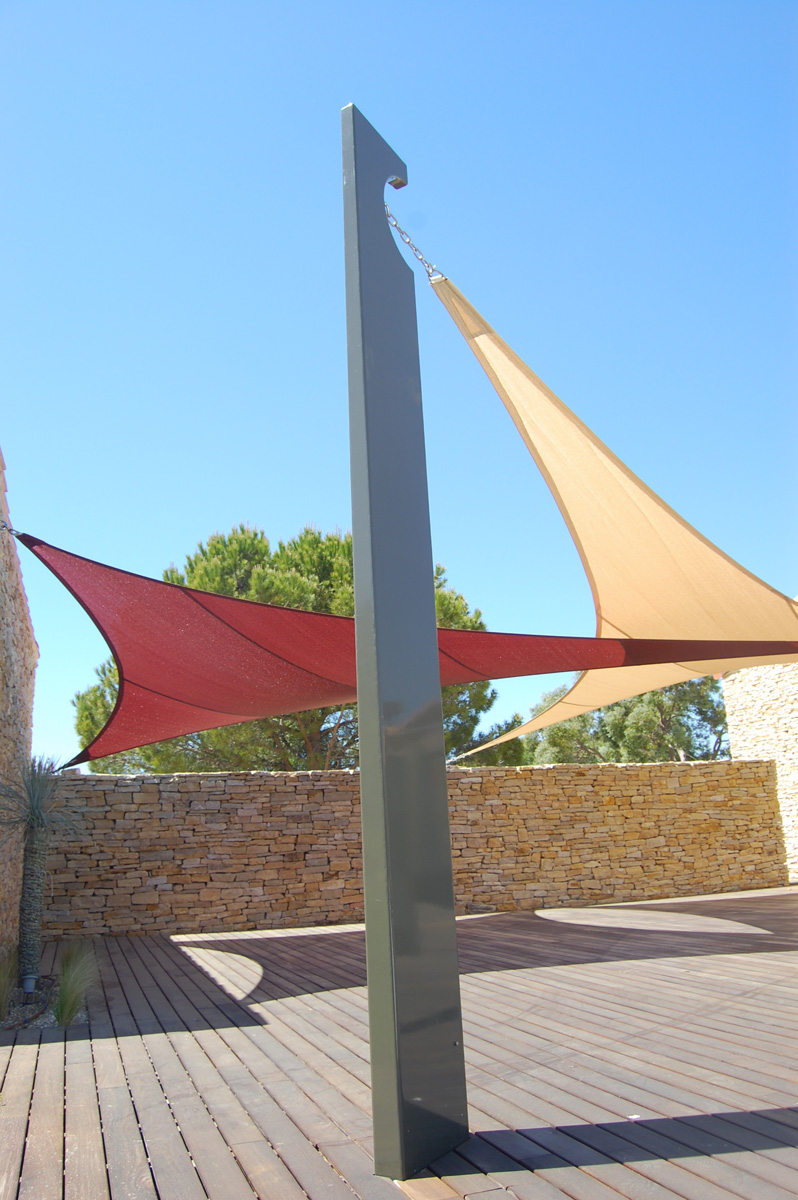 Surface ombragée: 52m2, Textile: HDPE, Lieu: France