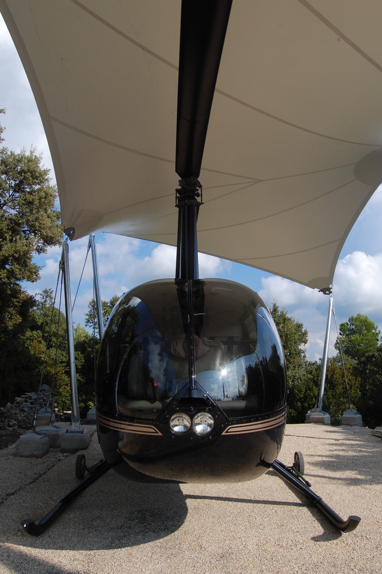 Surface ombragée: 120m2, Textile: STAM 6002, Lieu: Vaucluse