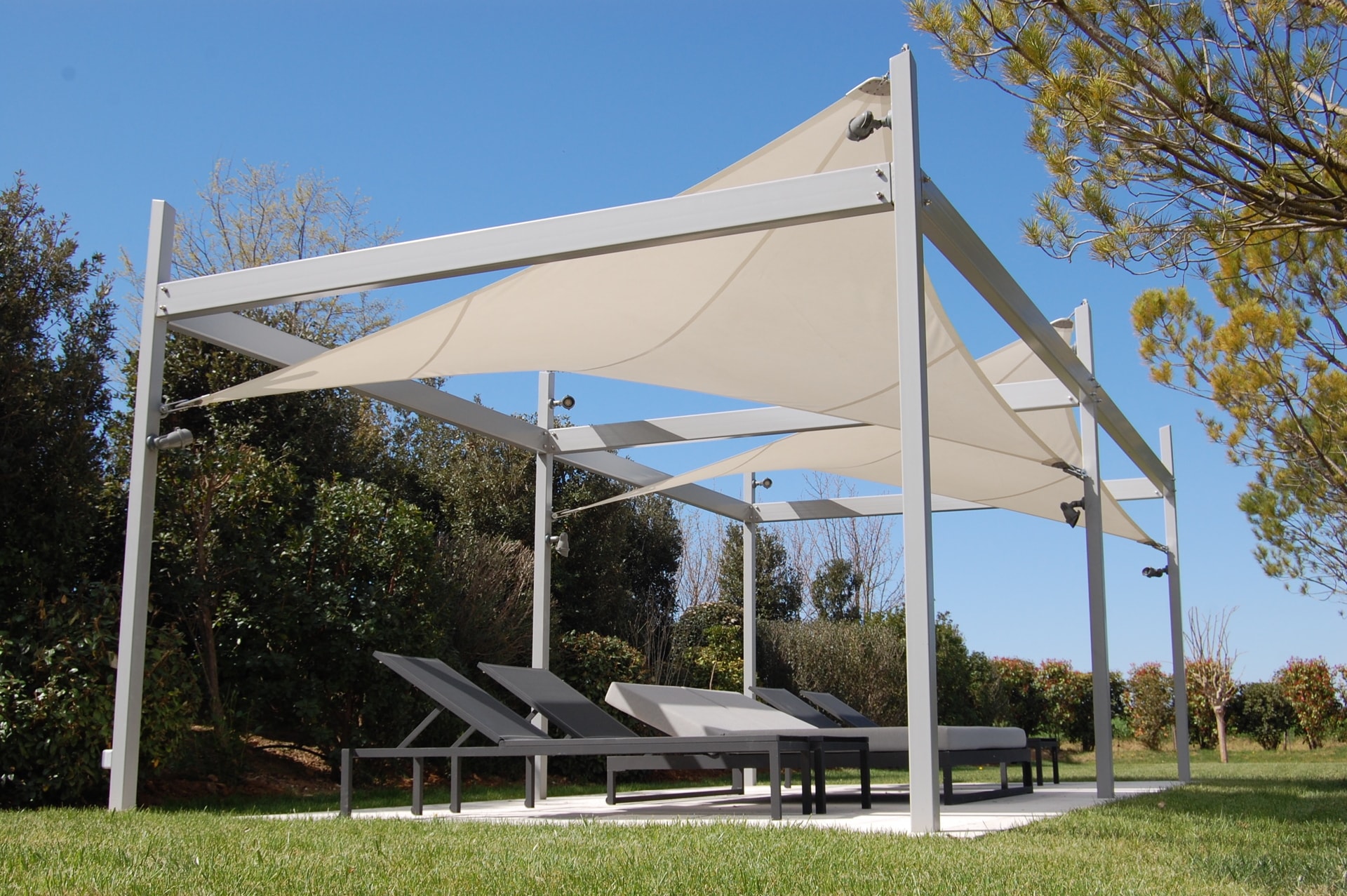Surface ombragée: 22m2, Textile: Soltis 52, Lieu: Vaucluse
