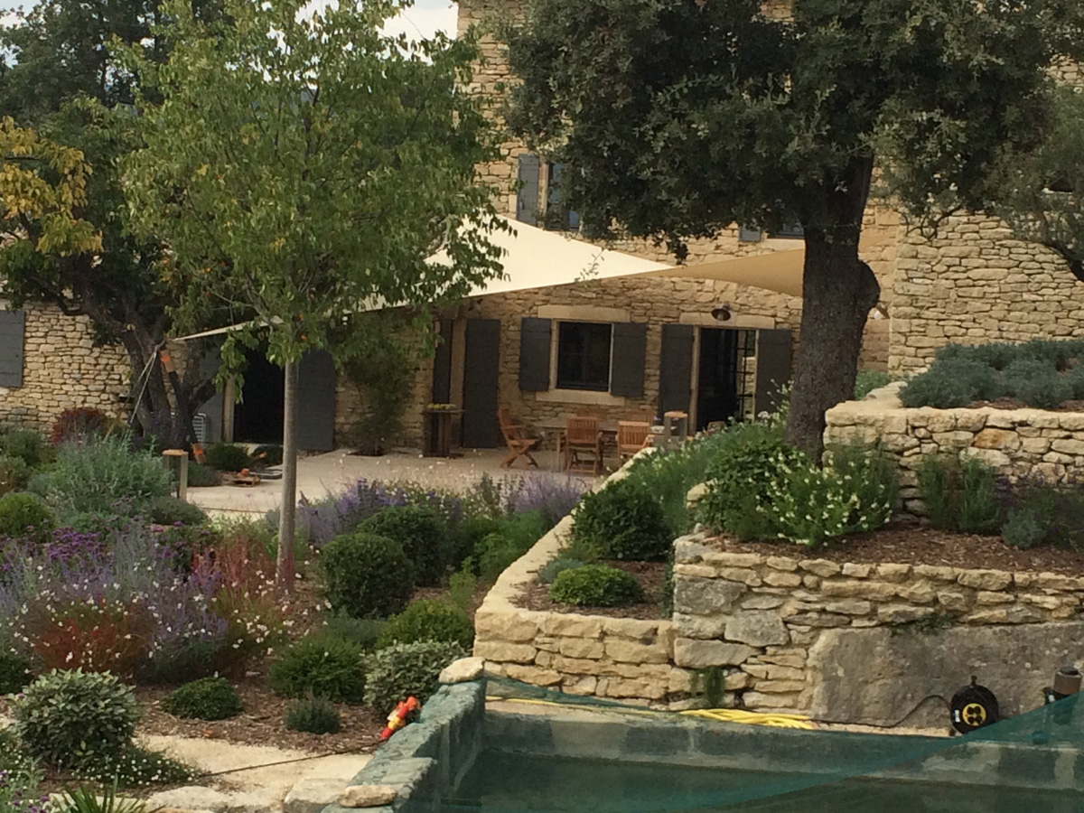 Surface ombragée: 38m2, Textile: HDPE, Lieu: Vaucluse