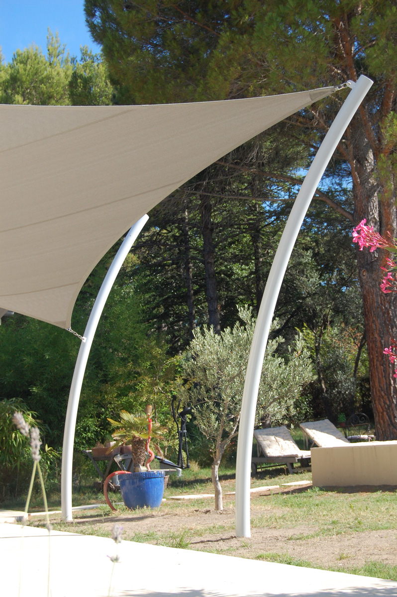 Surface ombragée: 33m2, Textile: HDPE, Lieu: France